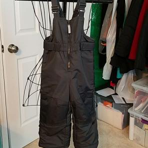 Boys 2T snow bib / pant grey