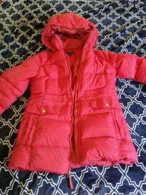 Lands End puffer jacket (fuschia)