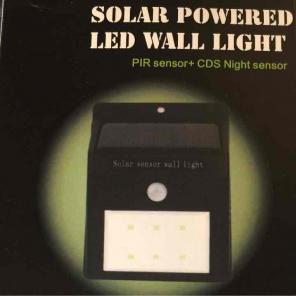 Solar Powered LED Motion Wall Light