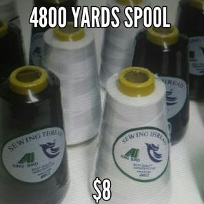 Big spools sewing thread