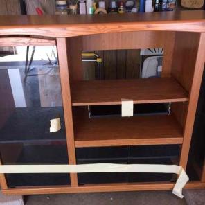 Solid Oak Entertainment Center