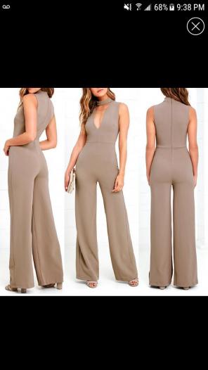 LULU'S MOCHA BROWN JUMPSUIT