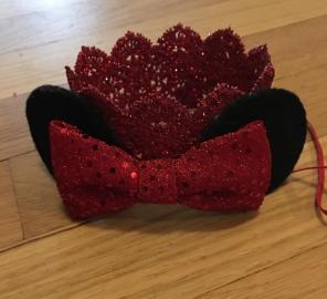 Glitter Minnie Mouse Crown Girls