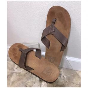 Reef Men's Leather Flip Flops Size 11