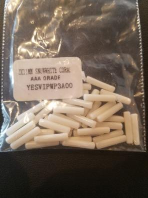 AAA grade snow white coral beads