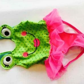 Bathing suite 18m green from pink tutu
