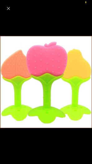 Baby Teether Silicone Fruit Shape 3M+