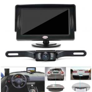 Backup camera and monitor kit for car