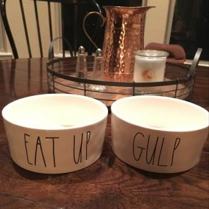 Rae Dunn -Eat up and Gulp Bowls