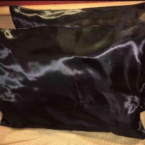 Black Satin Hair Care Pillowcase Set