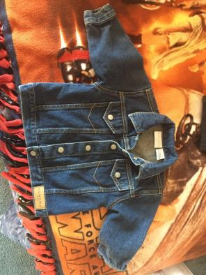 Size 12 Moths Jean Jacket Unisex