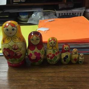 Collectible Russian nesting doll set