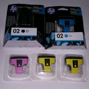HP 02 ink cartridges