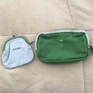American Eagle makeup bag & change purse