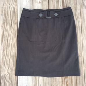 apt. 9 Gray Skirt Sz 12 Fully Lined EUC