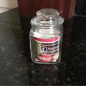 Votive Candle or Candy Jars. Set of 7