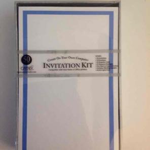 Baby Blue Gartner 50 Count Invitations
