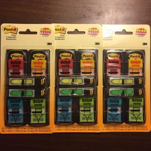Post-it Message Flags Value Pack