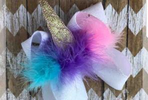 Unicorn hairbow