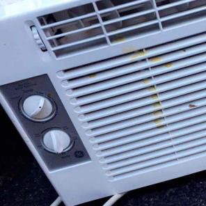White window AC unit