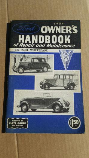 1934 Ford Owners Handbook