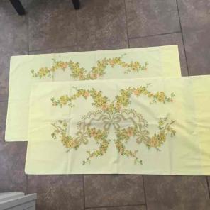 Vintage king sized pillowcases