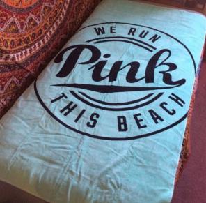 VS Pink Beach Towel