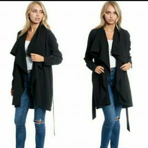 WILA Thin Black Trench Coat