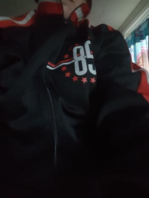 Extra large ugly shirt track jacket