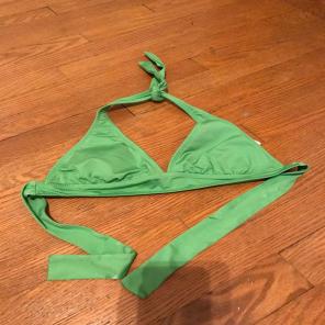 old navy green bikini top