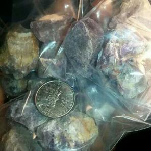 1 bag super seven rough colorful random
