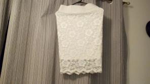 Cream skirt