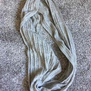 Grey infinity scarf
