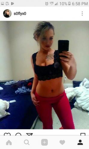 red yoga pants