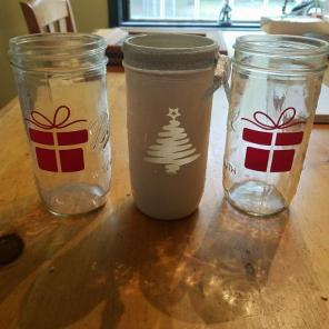 Holiday mason jar decorations