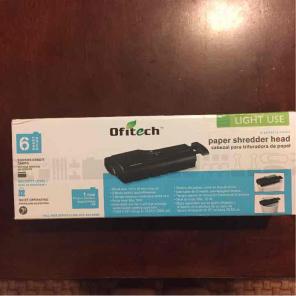 Ofitech- paper shredder head