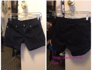 Reign Black Shorts