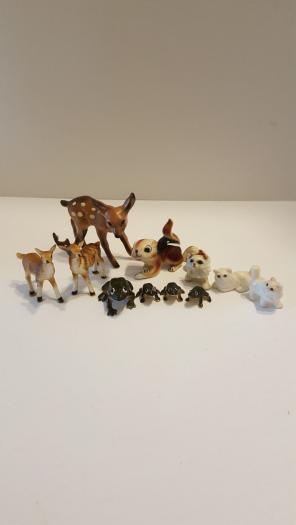 Lot Vtg Mini China Animals Frogs