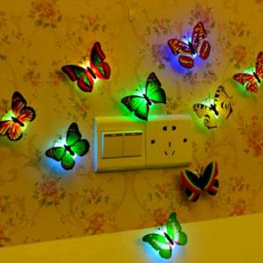 10x Led butterflies party home decor