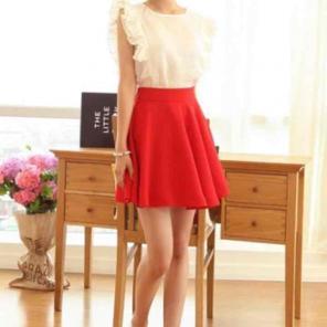 Red skirt