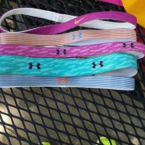 Headbands Under Armour and Nike
