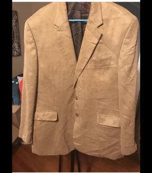Ralph Lauren Faux Suede Tan Blazer 44L
