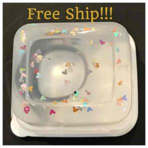 Clear slime Micky confetti ~ Free Ship