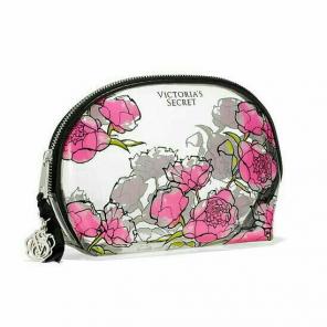 NEW VS clear floral Cosmetic bag