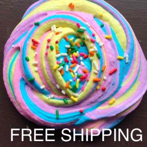 Unicorn Butter Slime free shipping