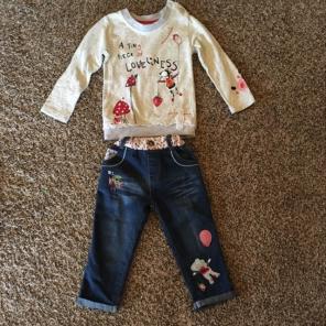 2 Piece Toddler Girls Mouse Outfit