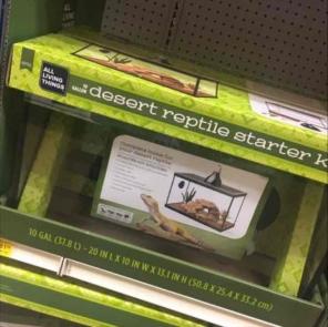 Gently used reptile cage