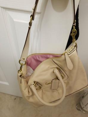 Ivory Coach Bag