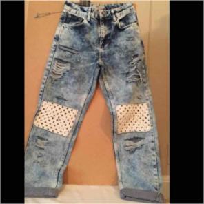 TOPSHOP PETITE Moto Mom Jeans Sz 24 NWOT