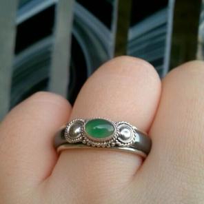 Silver hematite ring :)